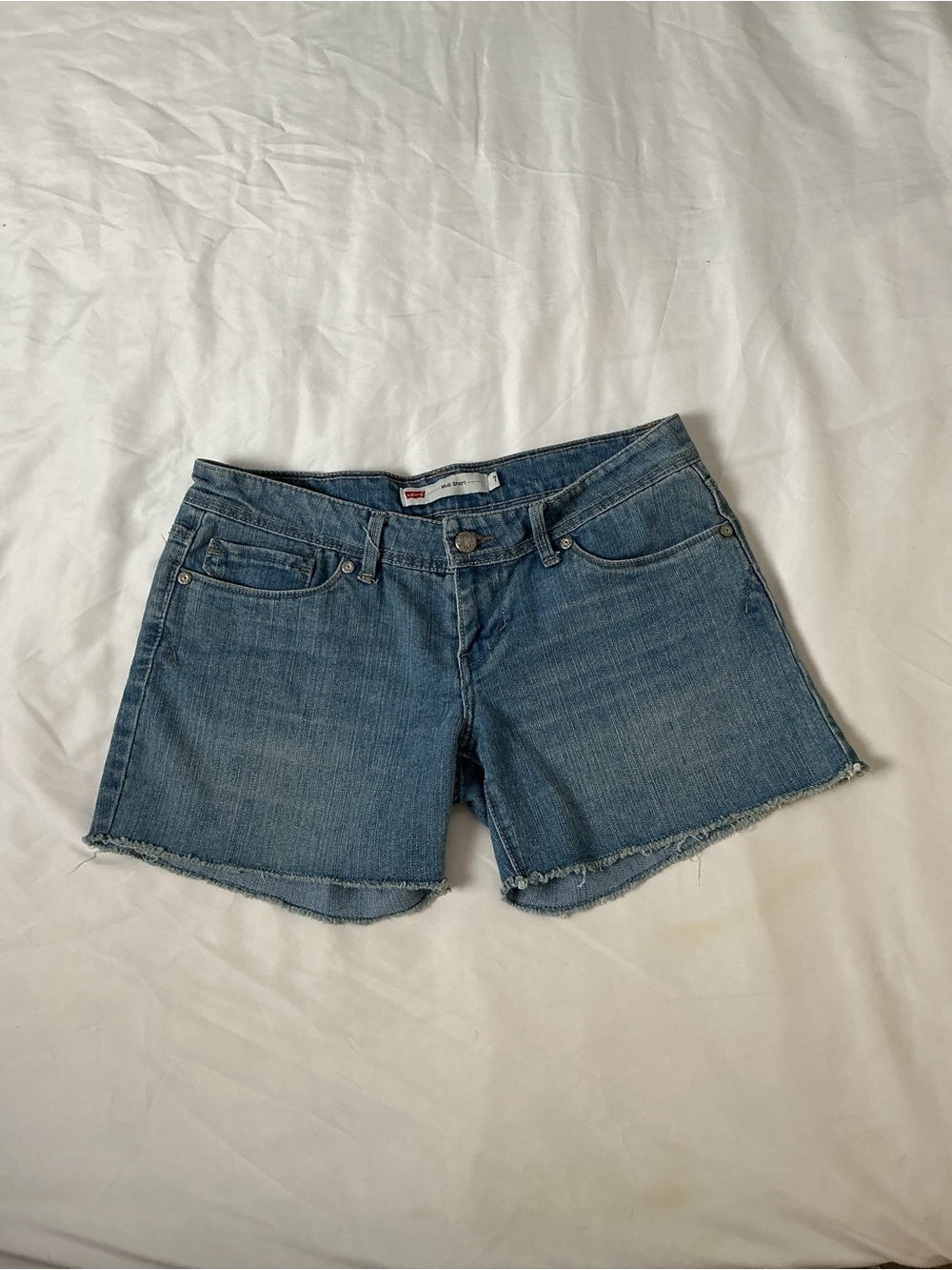 Levi's Light Blue Denim Cutoff Shorts